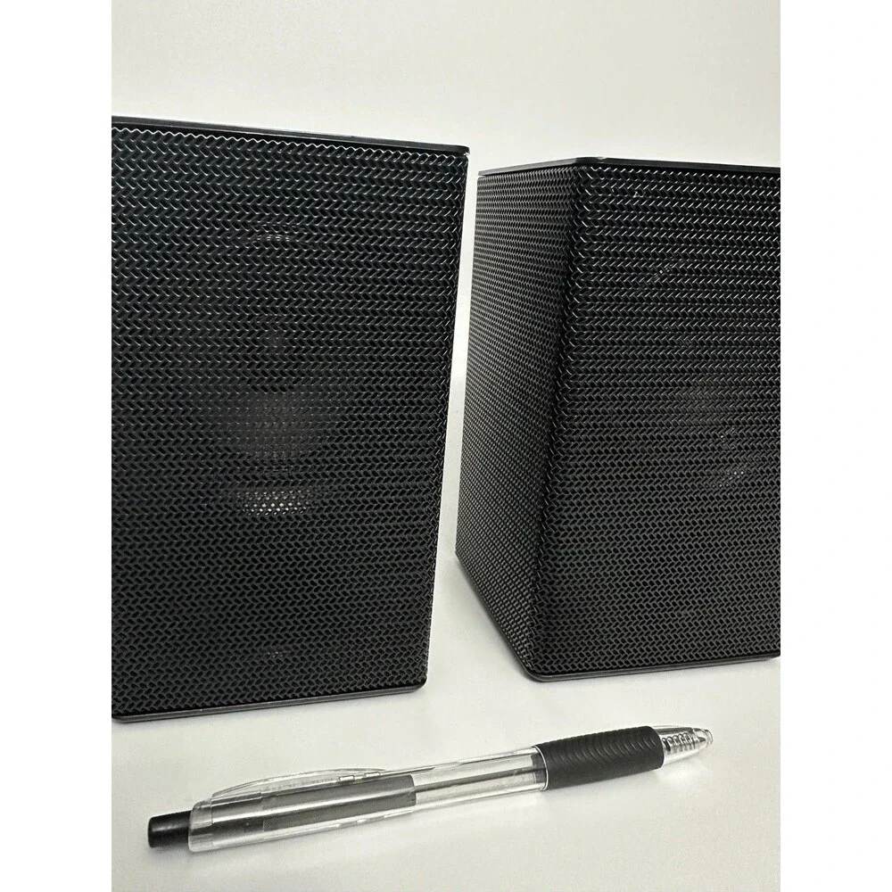 Samsung PS-SM10 Surround Speakers Left Right Pair 3 Ohm w/ Wires UNTESTED